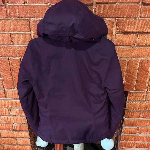 Eddie Bauer women's small dark purple Weatheredge down parka jacket EB650 - Picture 10 of 13